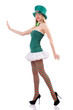 Woman in saint patrick concept