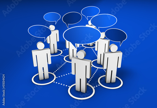 Illustration: Social Network Community Social Network Community