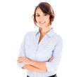 Business woman with arms crossed