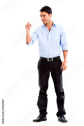 Photo: Business man writing Business man writing