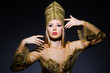 Young model in personification of egyptian beauty