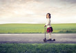 girl on scooter