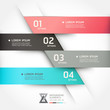 Modern origami style options banner