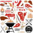grill vector-set color
