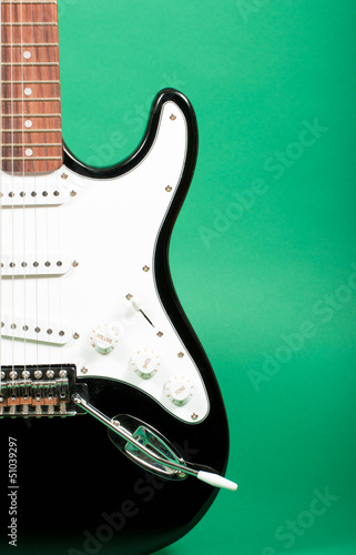 Photo: Guitar on green Guitar on green