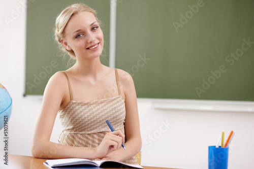 Photo: Teacher at school Teacher at school