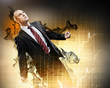Businessman in anger