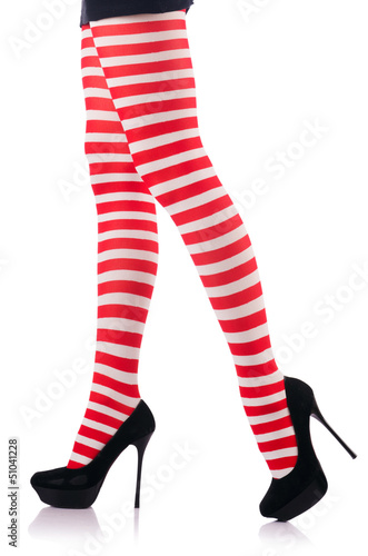 Photo: Woman with long legs and stockings Woman with long legs and stockings