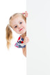 Adorable Child With Blank Adve...