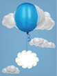 Balloon with clouds
