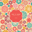 Vector abstract decorative circles frame seamless pattern