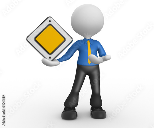 Illustration: Priority sign Priority sign