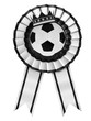 Ribbon Award with a football symbol
