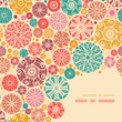 Vector abstract decorative circles corner pattern background