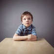 Boy sitting at desk