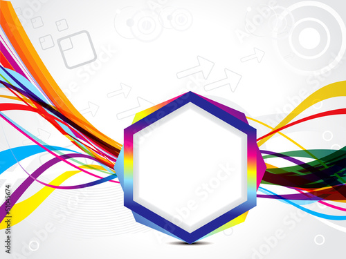 Vector: abstract colorful wave background abstract colorful wave background
