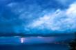 Thunderstorm over the sea