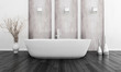 nterior of Luxurious White Design Bath Room