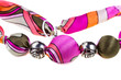 handmade silk women's necklace