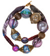 handmade silk women's necklace