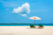 umbrella on a tropical beach