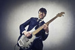 man playing bass