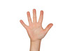 Photo: Open palm with five fingers Open palm with five fingers