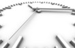 white clock perspective