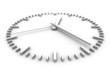 white clock
