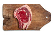 Beef on table, isolated.