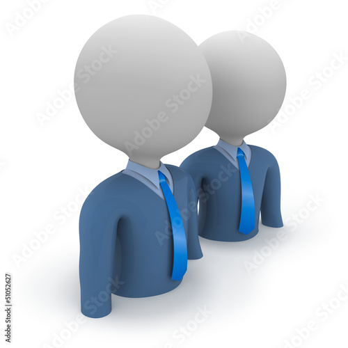 Illustration: Two businessmen Two businessmen