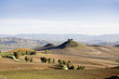 Sicilian vineyard winter landscape