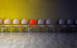 Row of chairs in waiting room