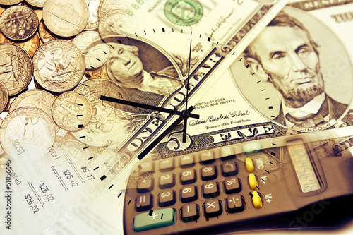 Photo: Time is money concept Time is money concept