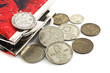 purse and old coins