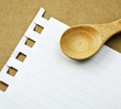Paper festivities with a wooden spoon