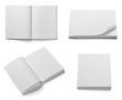 book notebook textbook white blank paper template