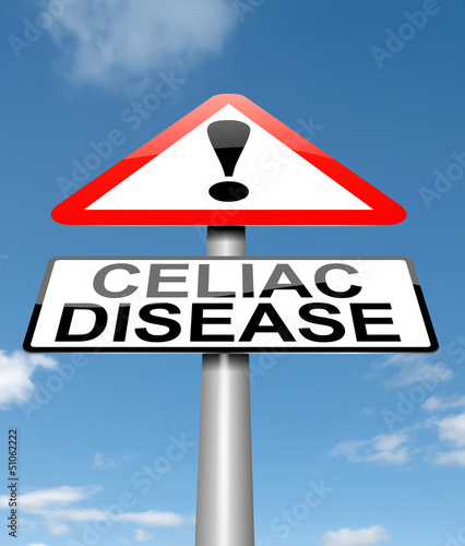Illustration: Celiac Disease concept. Celiac Disease concept.