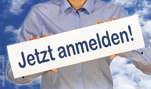 Illustration: Jetzt anmelden ! Jetzt anmelden !