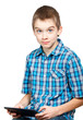 Child with a tablet computer
