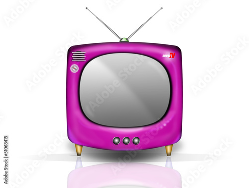 Illustration: retro tv retro tv