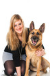 Young woman with dog - Junge Frau mit Hund
