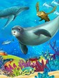 The coral reef - illustration for the children