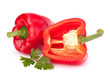 red pepper isolated on white background