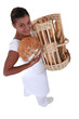 Female bakery worker