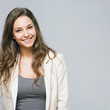 Photo: Smiling young busnesswoman. Smiling young busnesswoman.