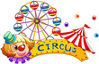 A circus signboard