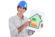 An architect promoting energy savings.