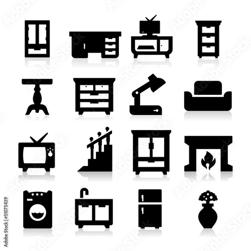 Vector: Furniture Icons three Furniture Icons three