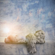 Illustration: Engel schlafend Textfreiraum Engel schlafend Textfreiraum